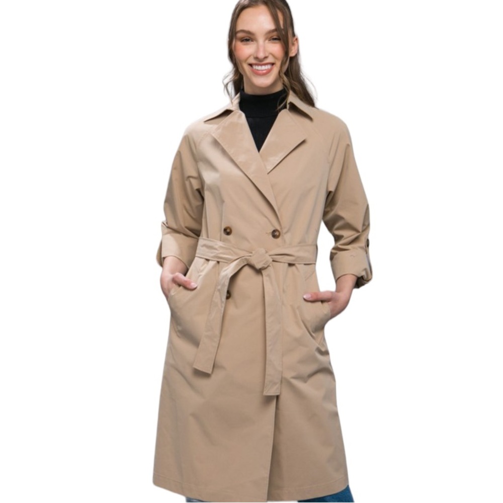 Classic Tan Trench Coat for Women